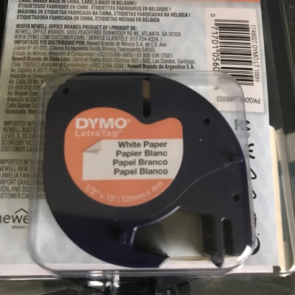 Dymo Label Maker Letra Tag 100H New